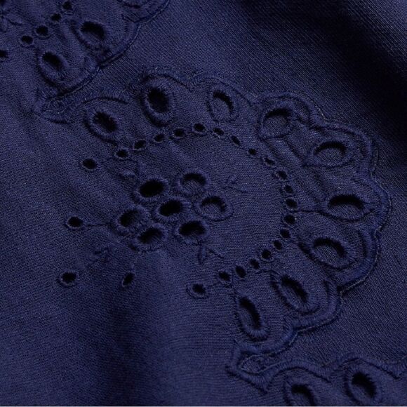 Hill House Milla Navy Linen One Shoulder Dress - Picture 3 of 5